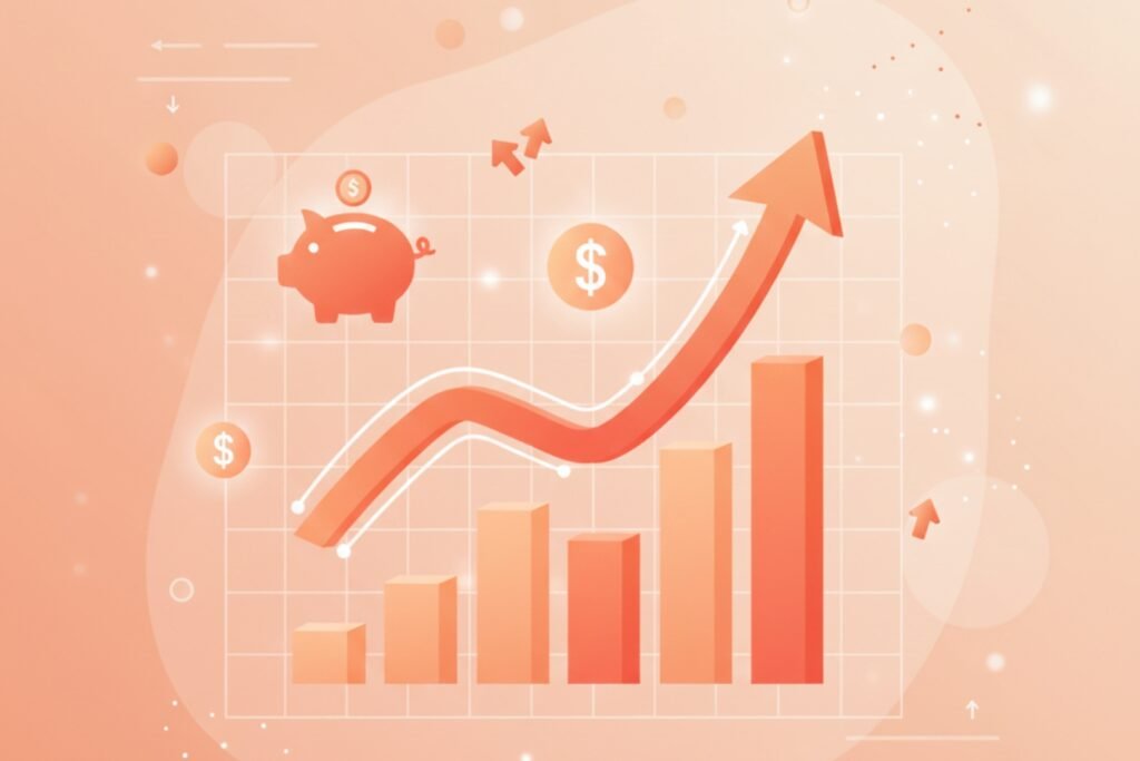 O gráfico dos investimentos do Banco Inter.